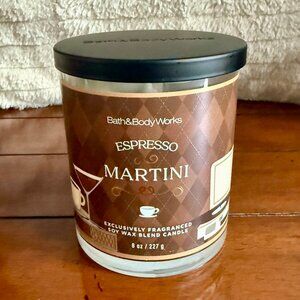 NEW ESPRESSO MARTINI Single Wick Candle 8oz Bath & Body Works